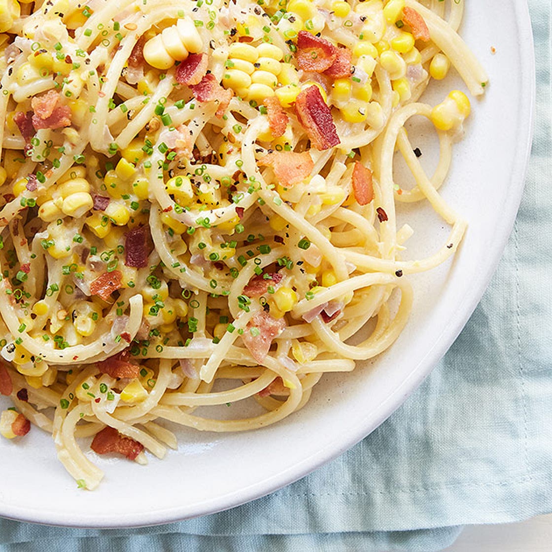 Spicy Corn Carbonara