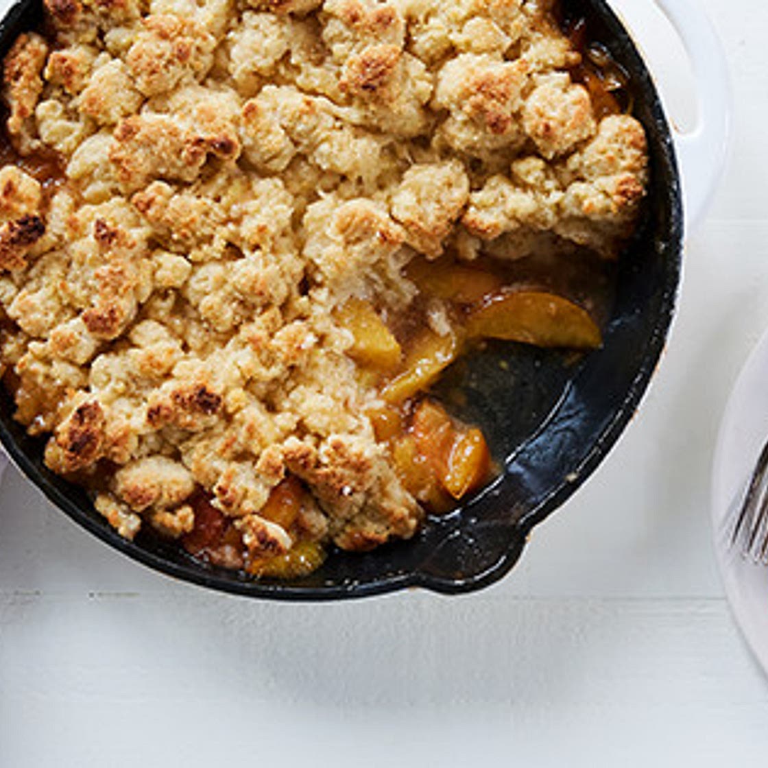 Skillet Peach Cobbler