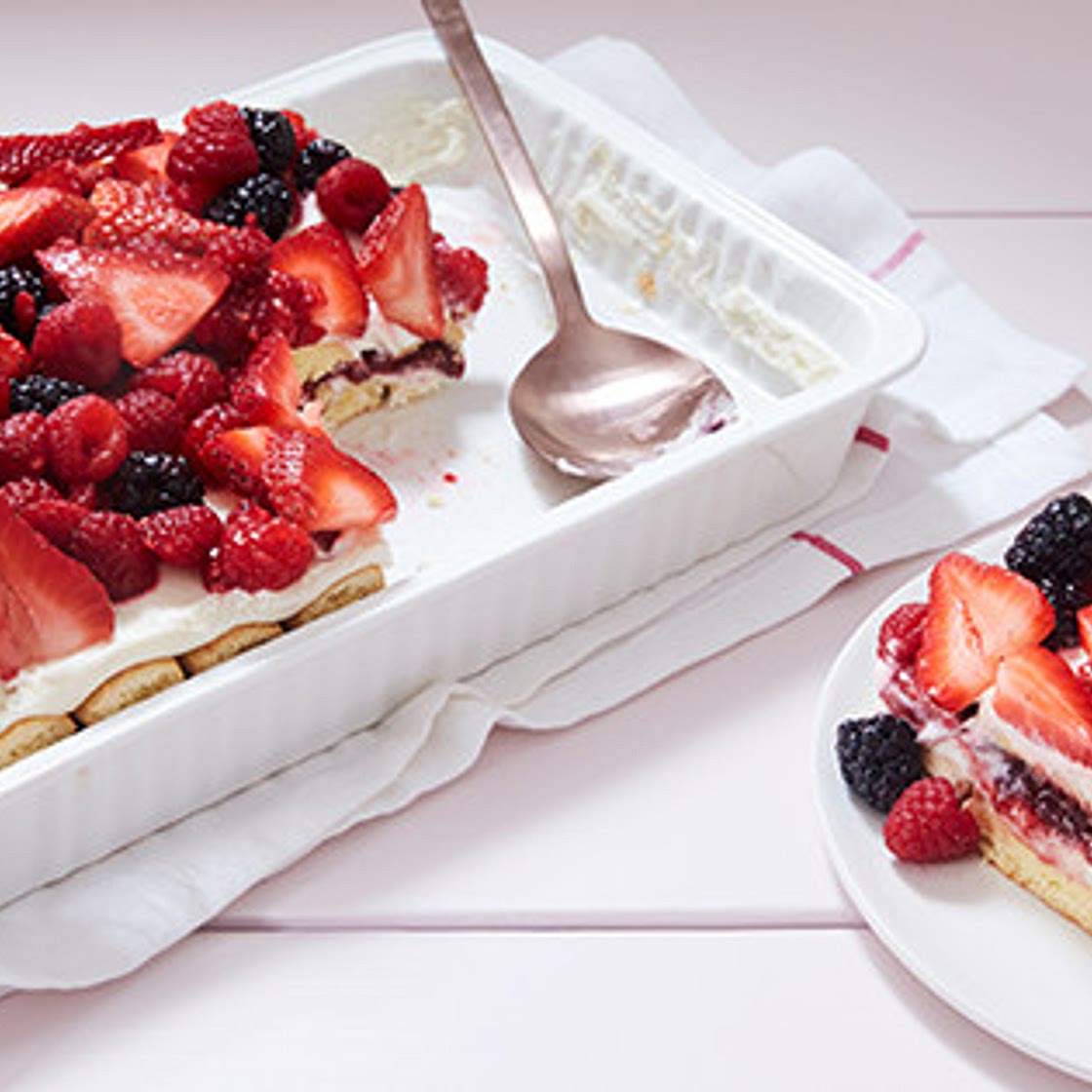 No-Bake Berry Tiramisu