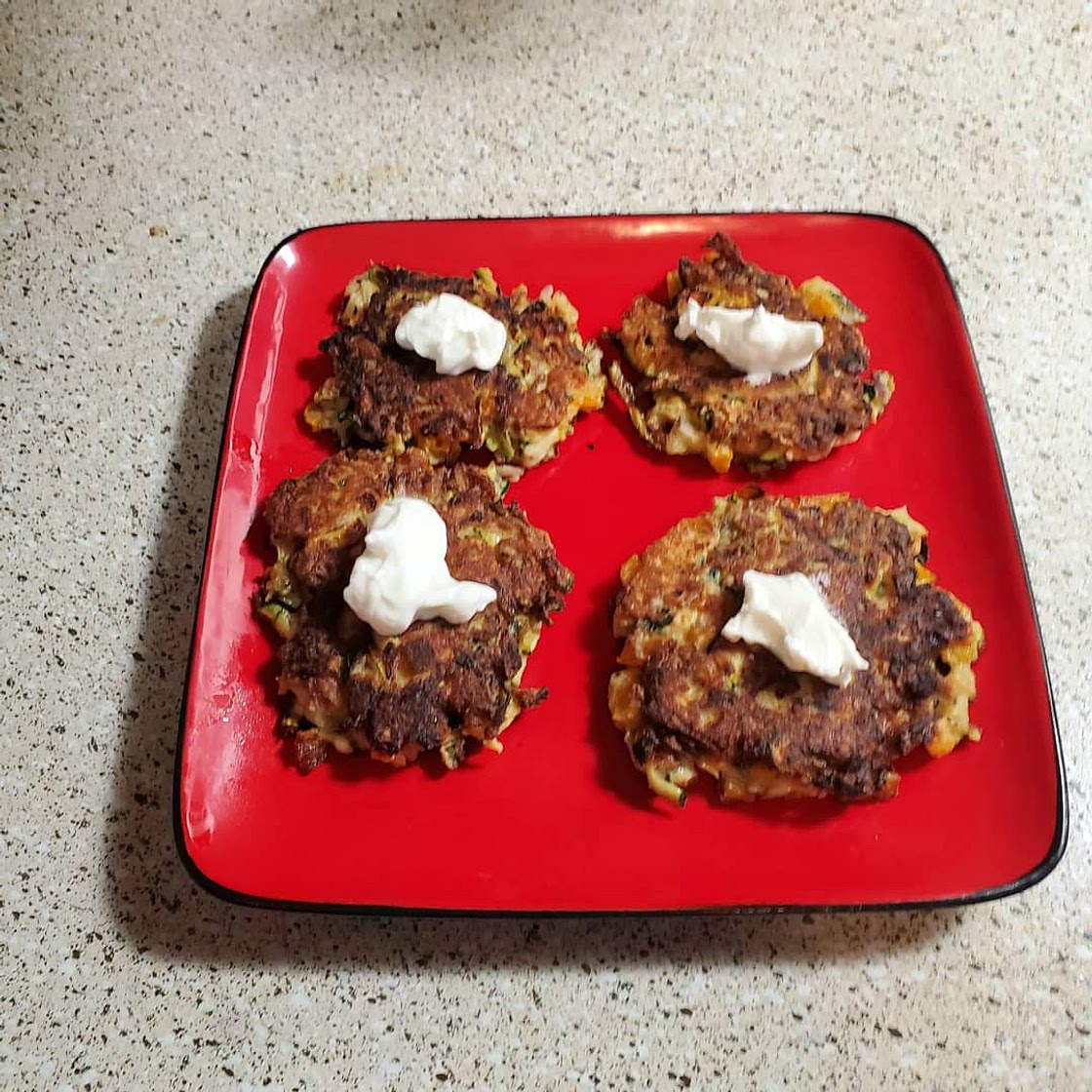 Zucchini-Parmesan Cheese Fritters