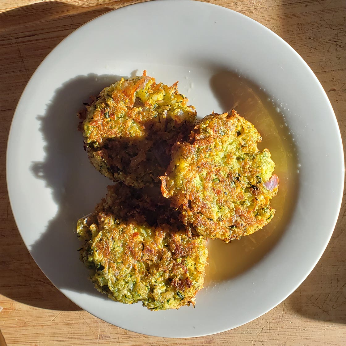 Zucchini-Parmesan Cheese Fritters