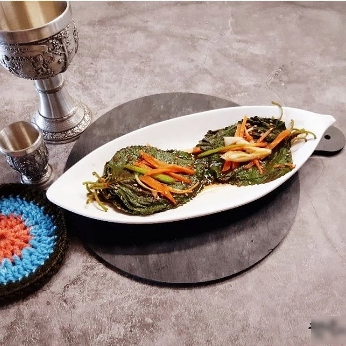 전자렌지 깻잎찜 만들기 초간단