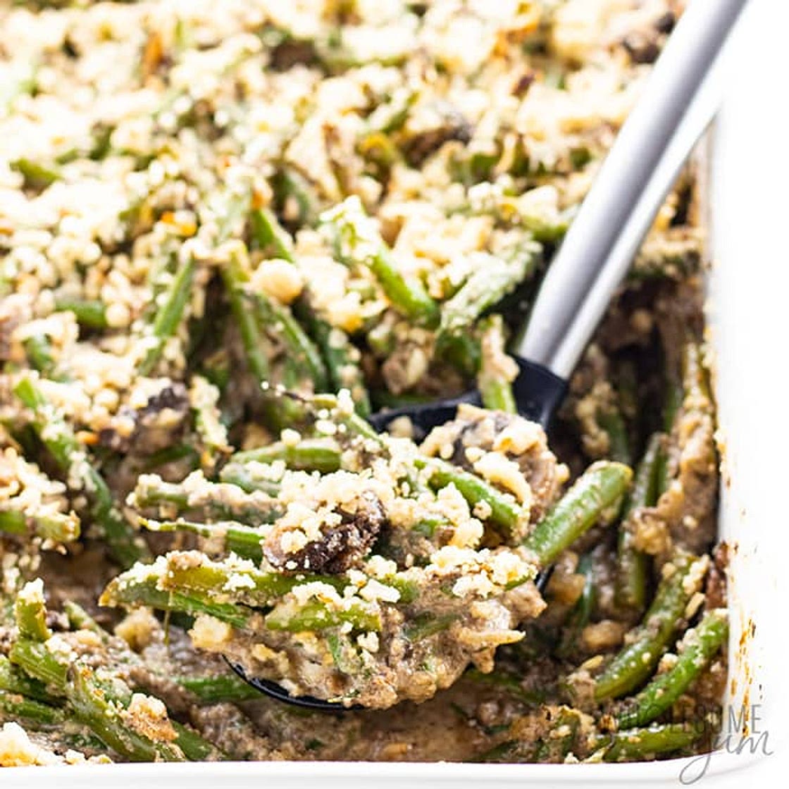 Low Carb Gluten-Free Keto Green Bean Casserole Recipe
