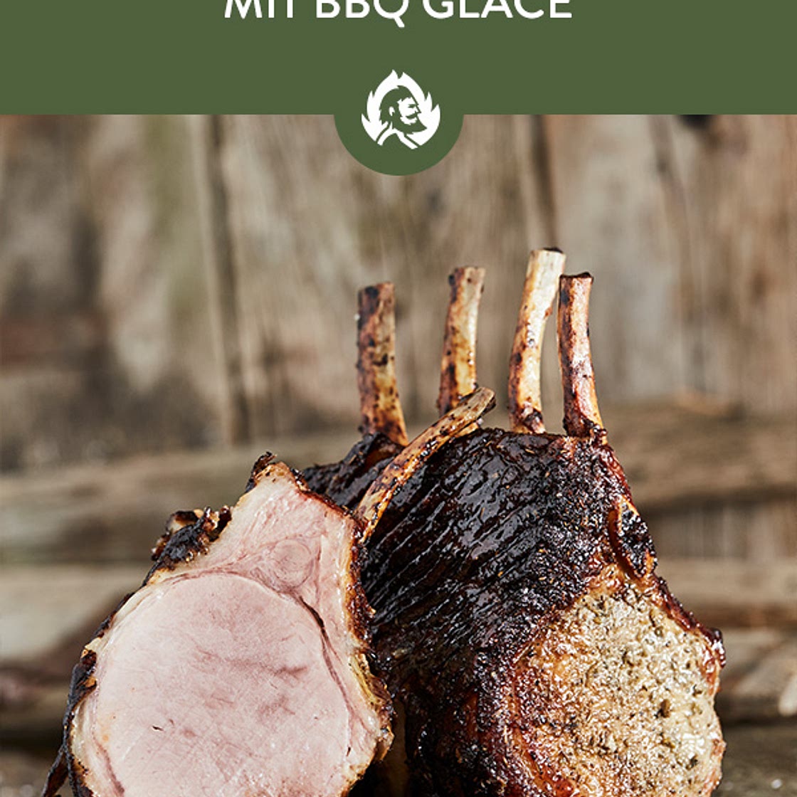 Schweinekarree mit BBQ Glace