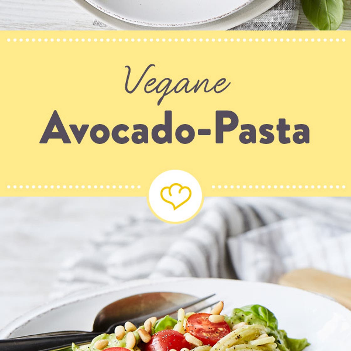 Vegane Avocado-Pasta mit Kirschtomaten