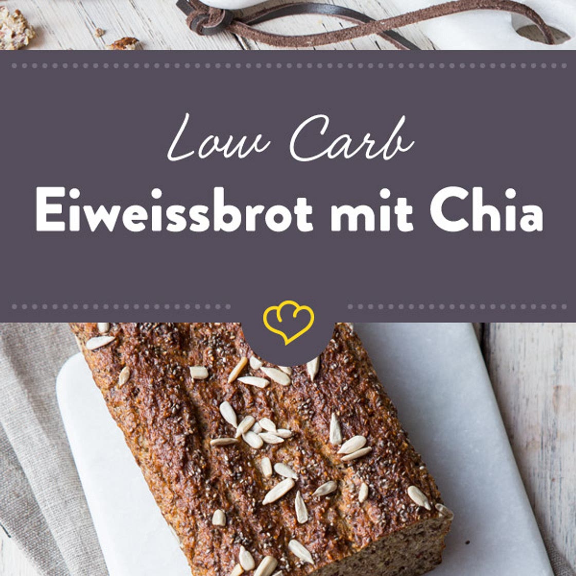 Low-Carb-Eiweißbrot mit Chia-Samen – back mit weniger Kohlenhydraten