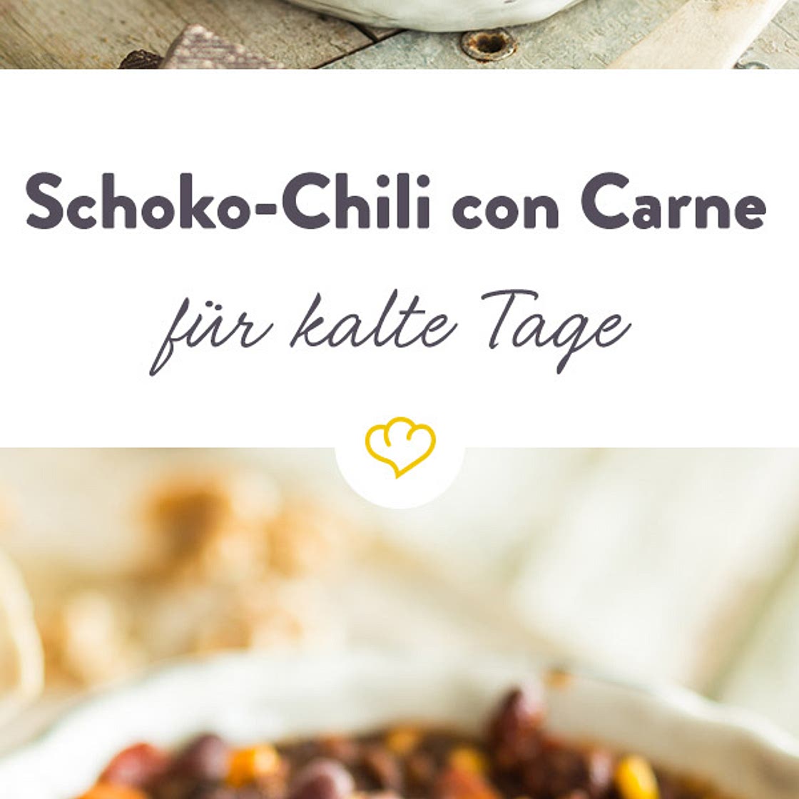 Winterliches Chili con Carne mit Schokolade und Walnüssen