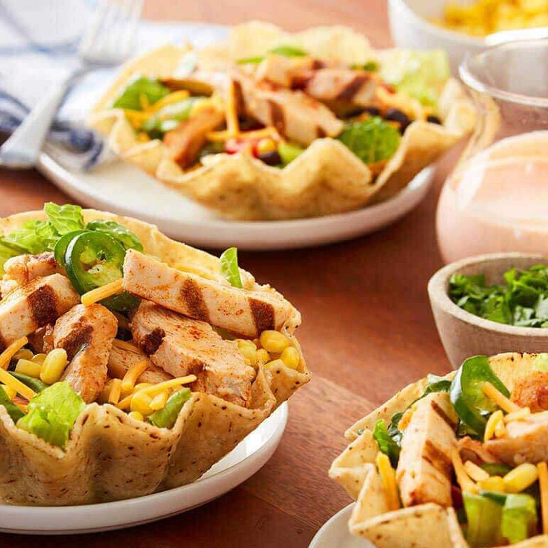 10 Minute Chicken Taco Salad