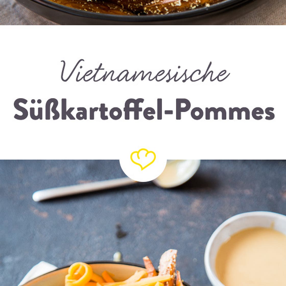Vietnamesische Süßkartoffel-Pommes Bánh-Mì-Style