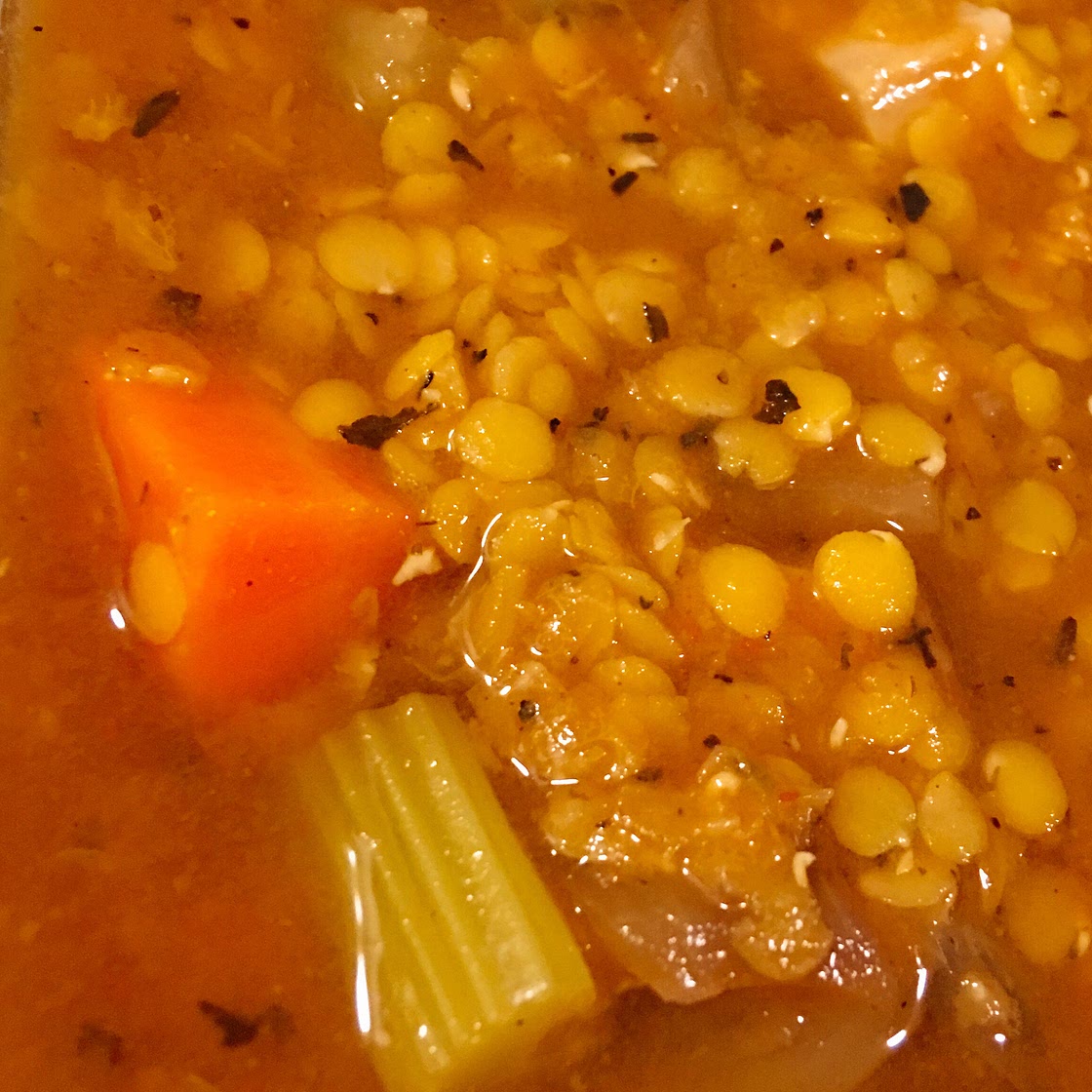 Slow Cooker Lentil and Ham Soup