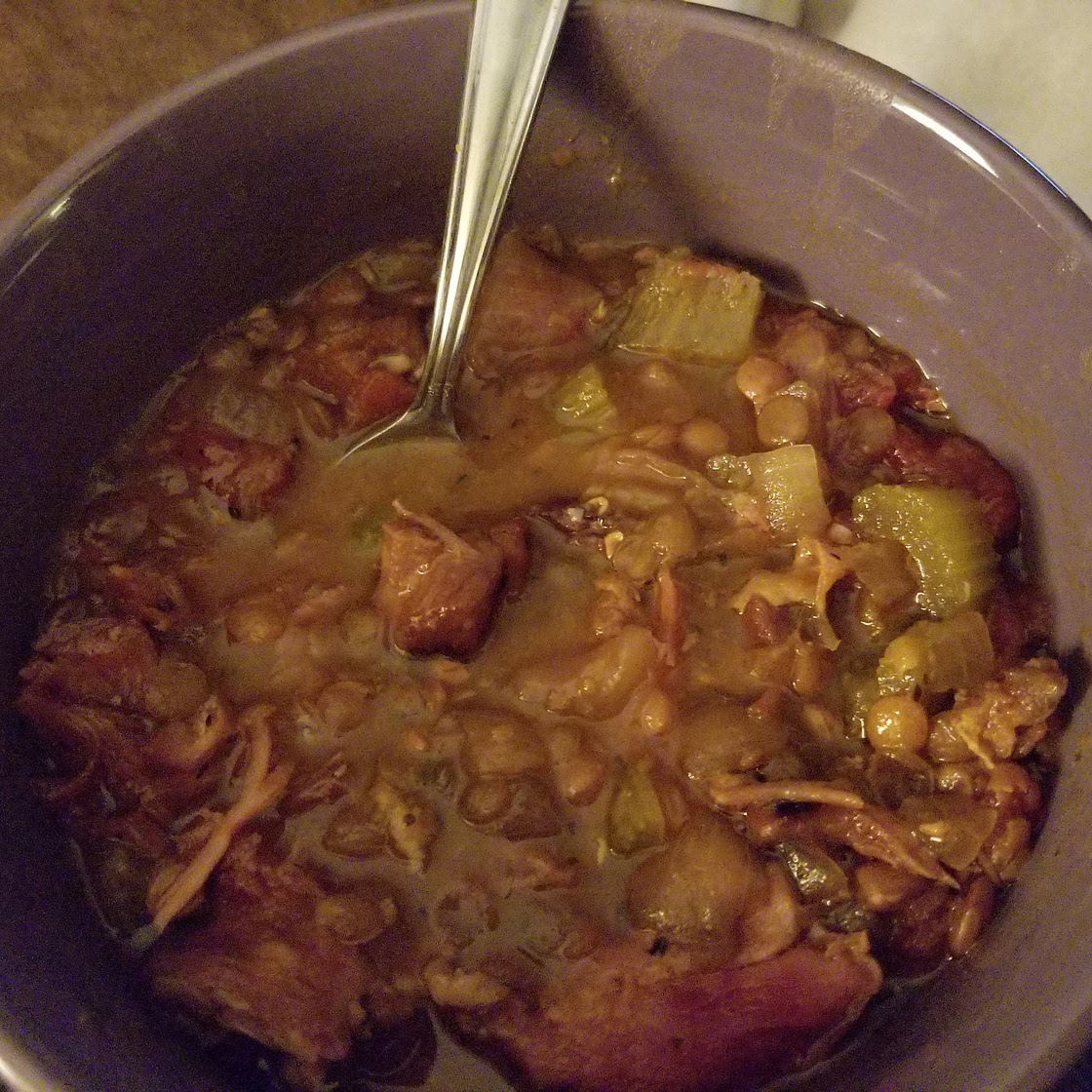 Slow Cooker Lentil and Ham Soup