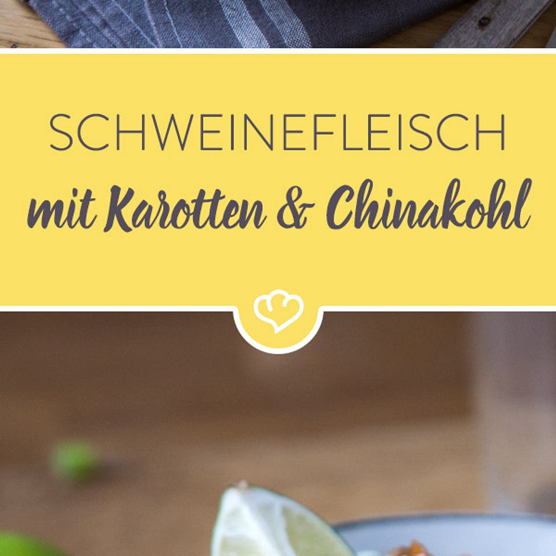 Ab in den Wok: Karamellisiertes Schweinefleisch mit Karotten und Chinakohl