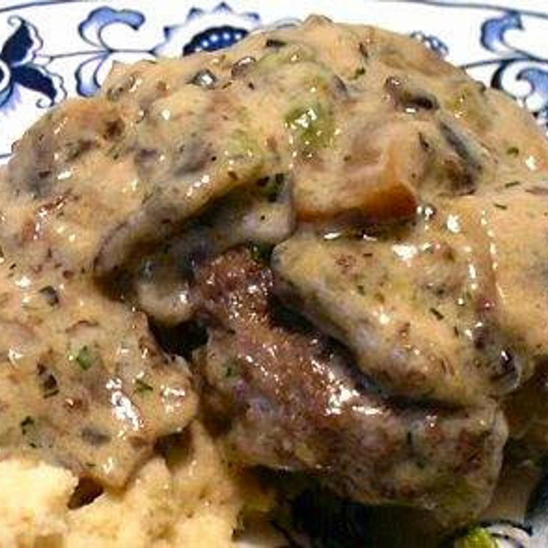 Beef Patties With Mushroom Gravy