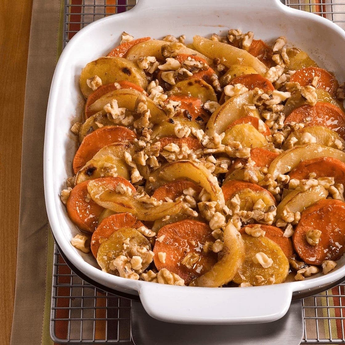 Maple Walnut Sweet Potato Casserole