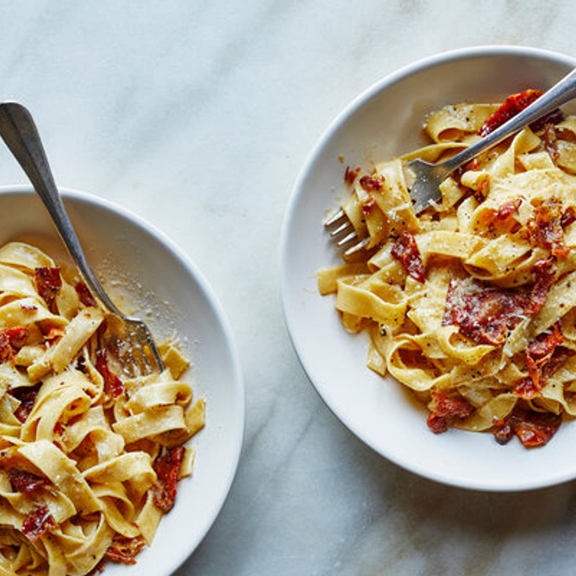 Tagliatelle With Prosciutto and Butter