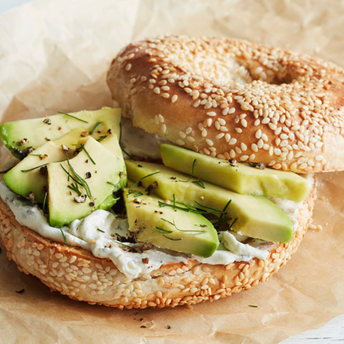 Creamy Avocado Bagel