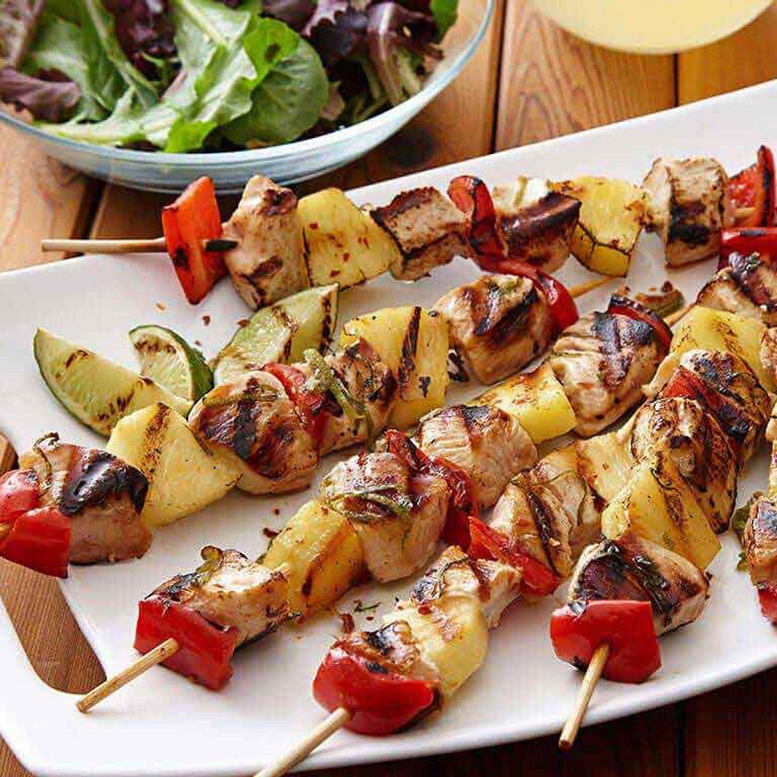 Easy Kona Pineapple Chicken Kebabs