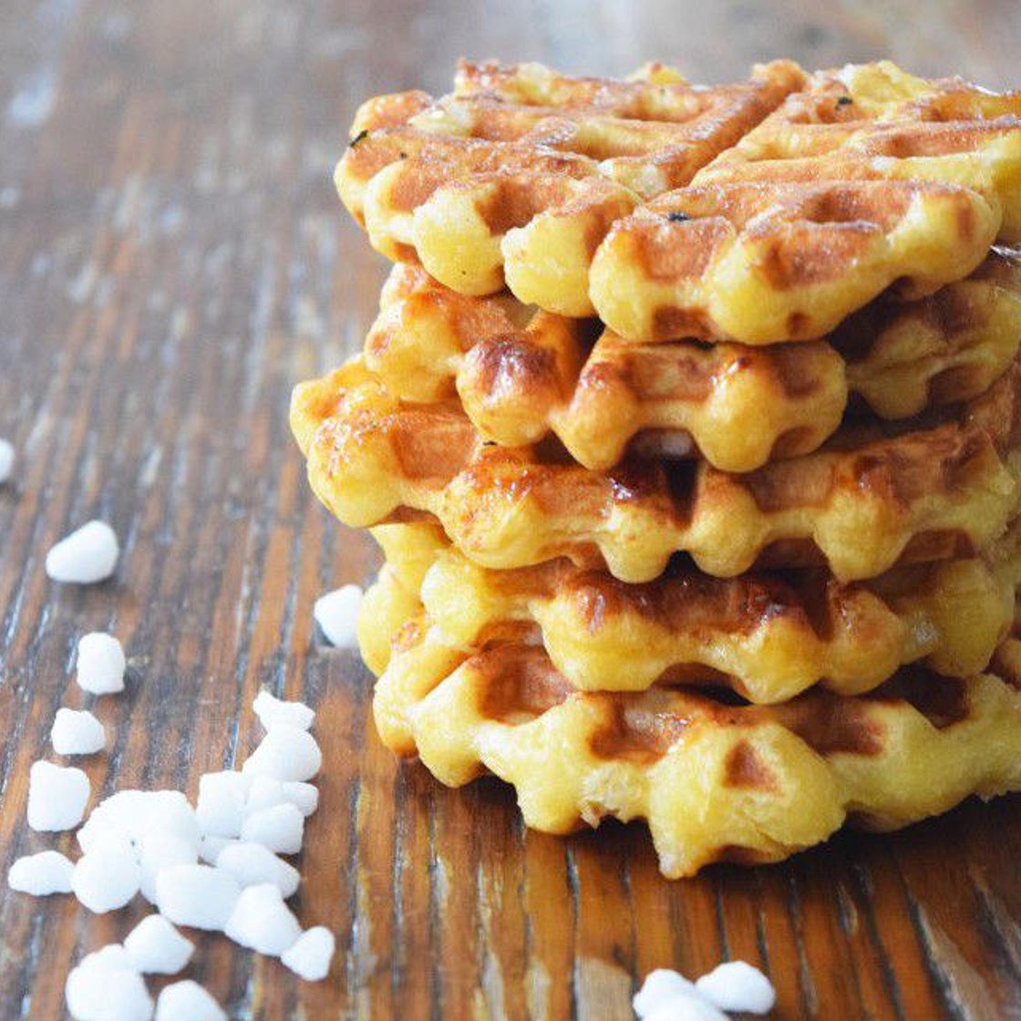 Crunchy and Sweet Belgian Sugar Waffles