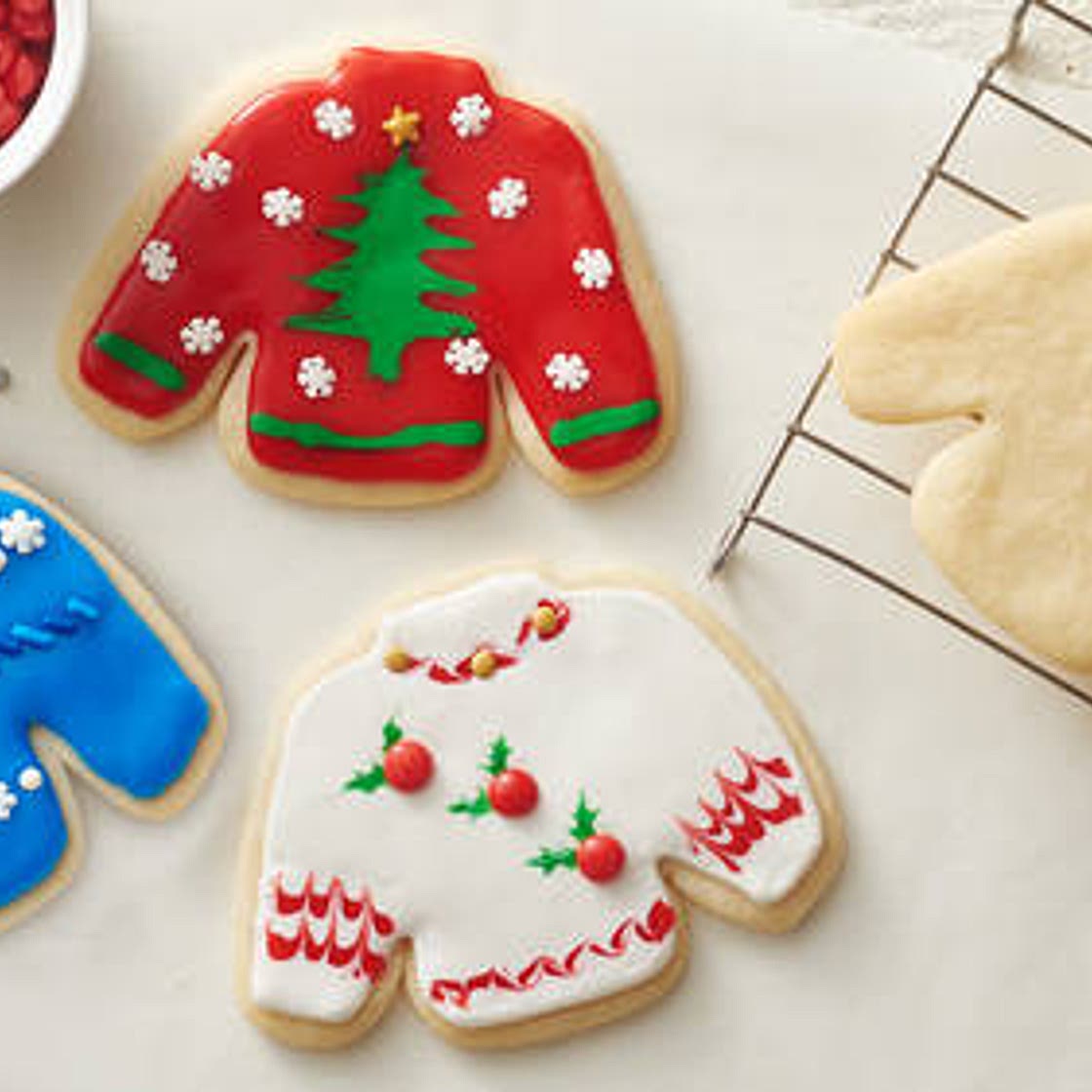 Ugly Christmas Sweater Sugar Cookies