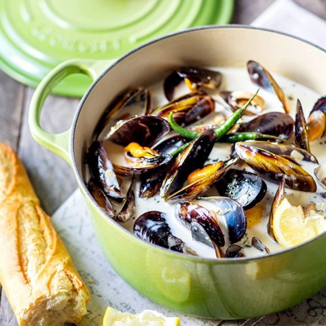 Mussels in a Creamy Sauce