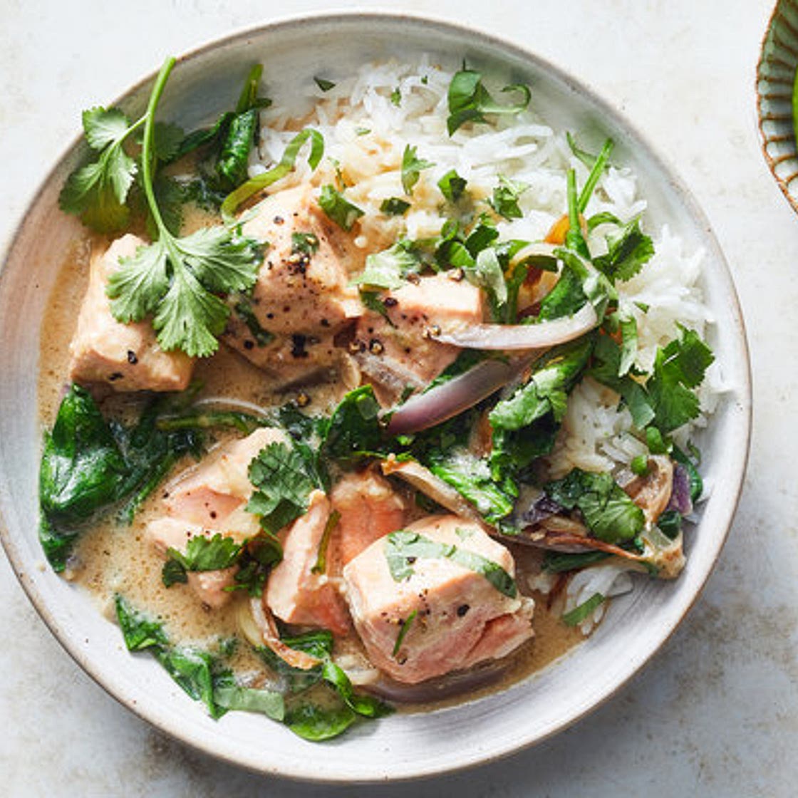Coconut-Miso Salmon Curry