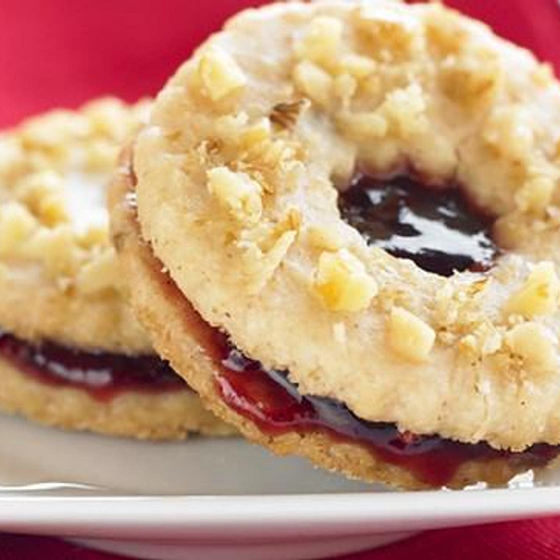 Walnut Linzer Cookies