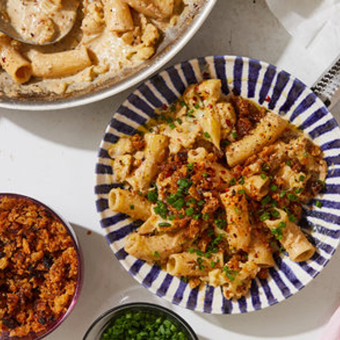 Creamy Cauliflower Pasta With Pecorino Bread Crumbs
