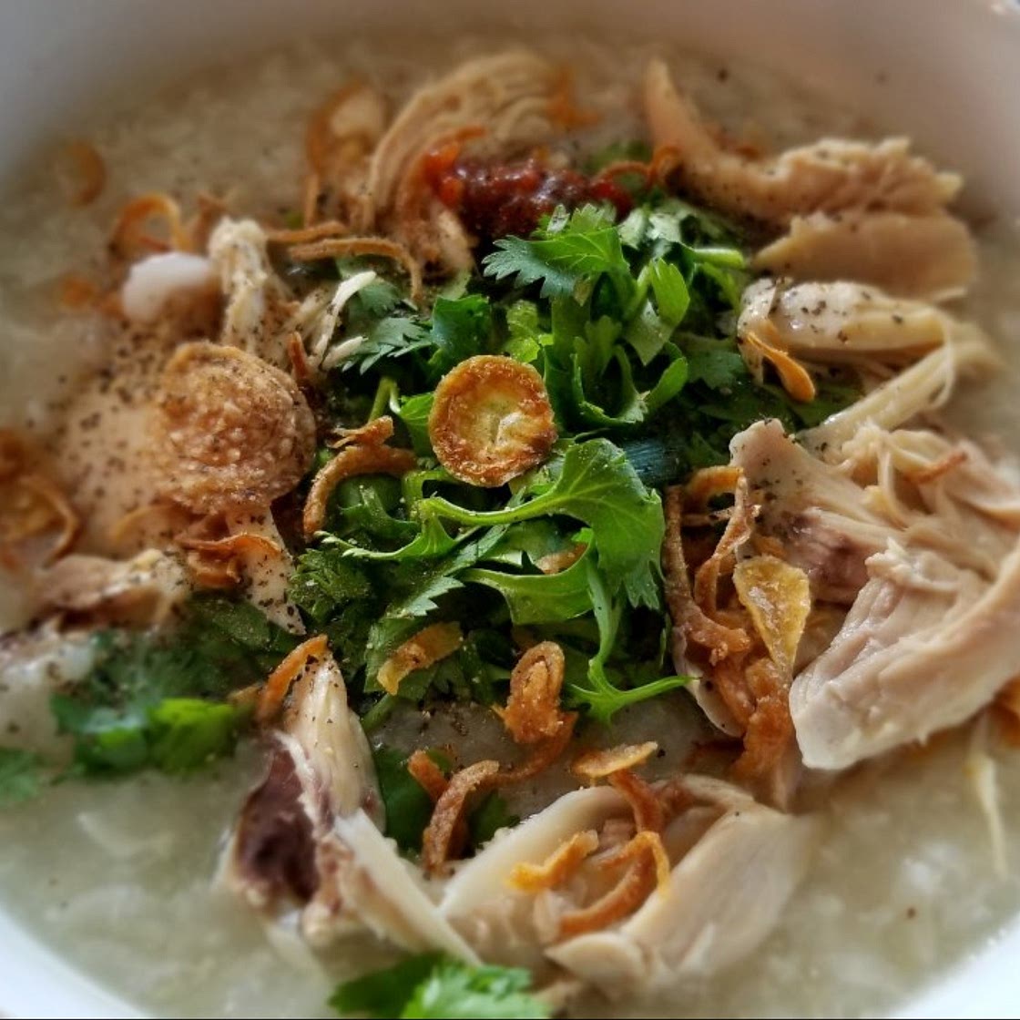 Cháo & Gỏi Gà Instant Pot (Vietnamese Chicken Porridge & Salad)