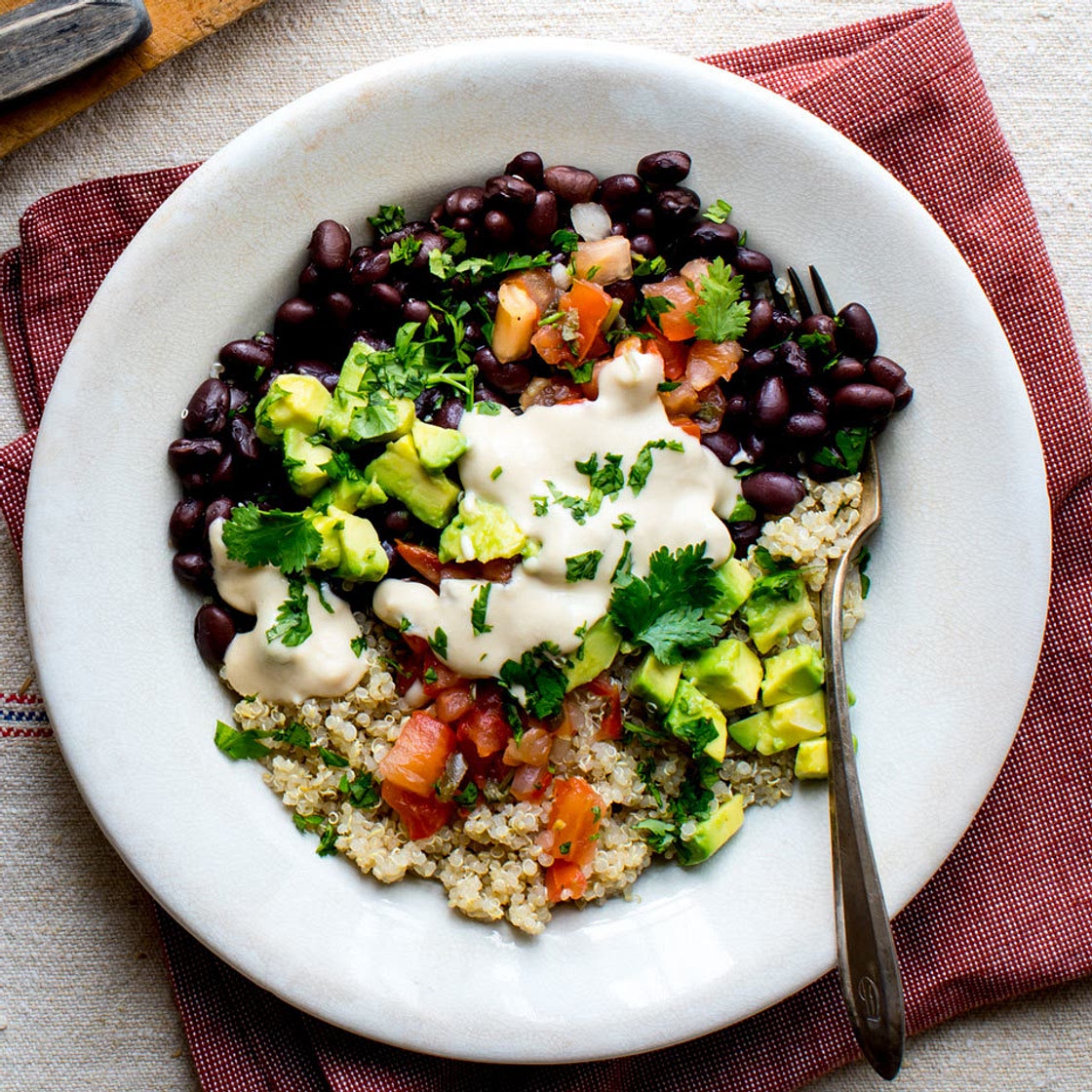 Black Bean-Quinoa Bowl