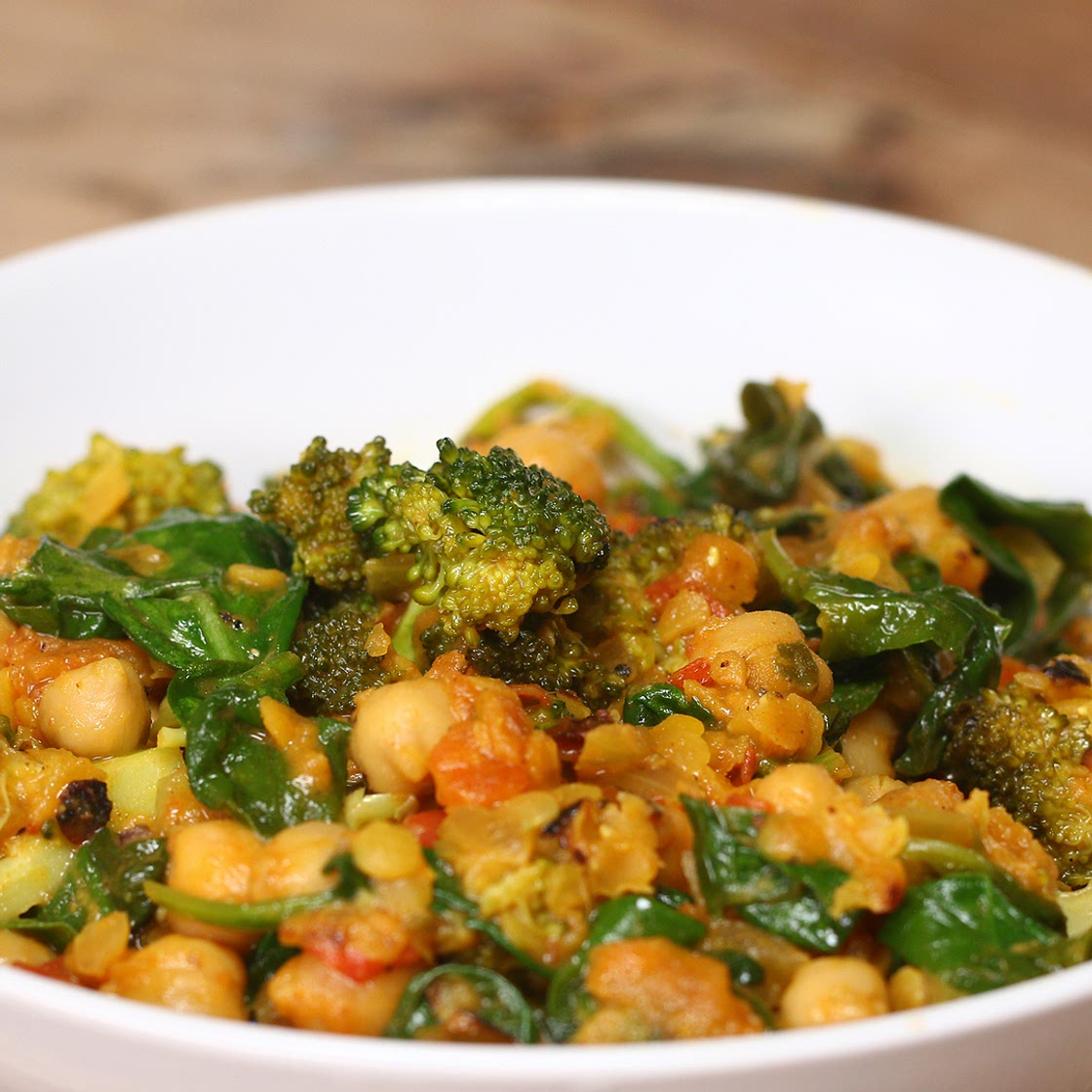 One-pot Chickpea Curry (Under 400 Calories) Recipe by Tasty