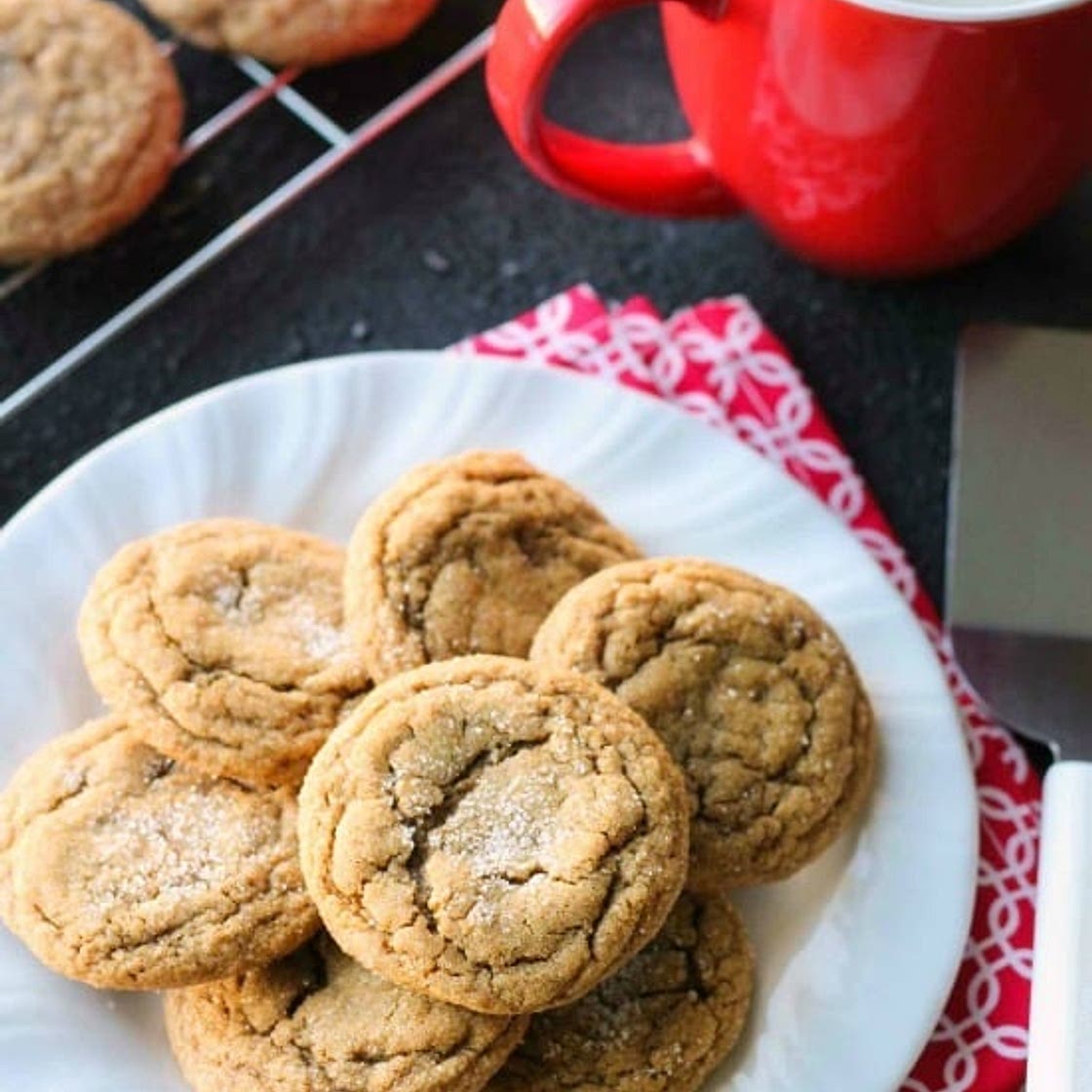 Soft Baked Gingersnap Cookies