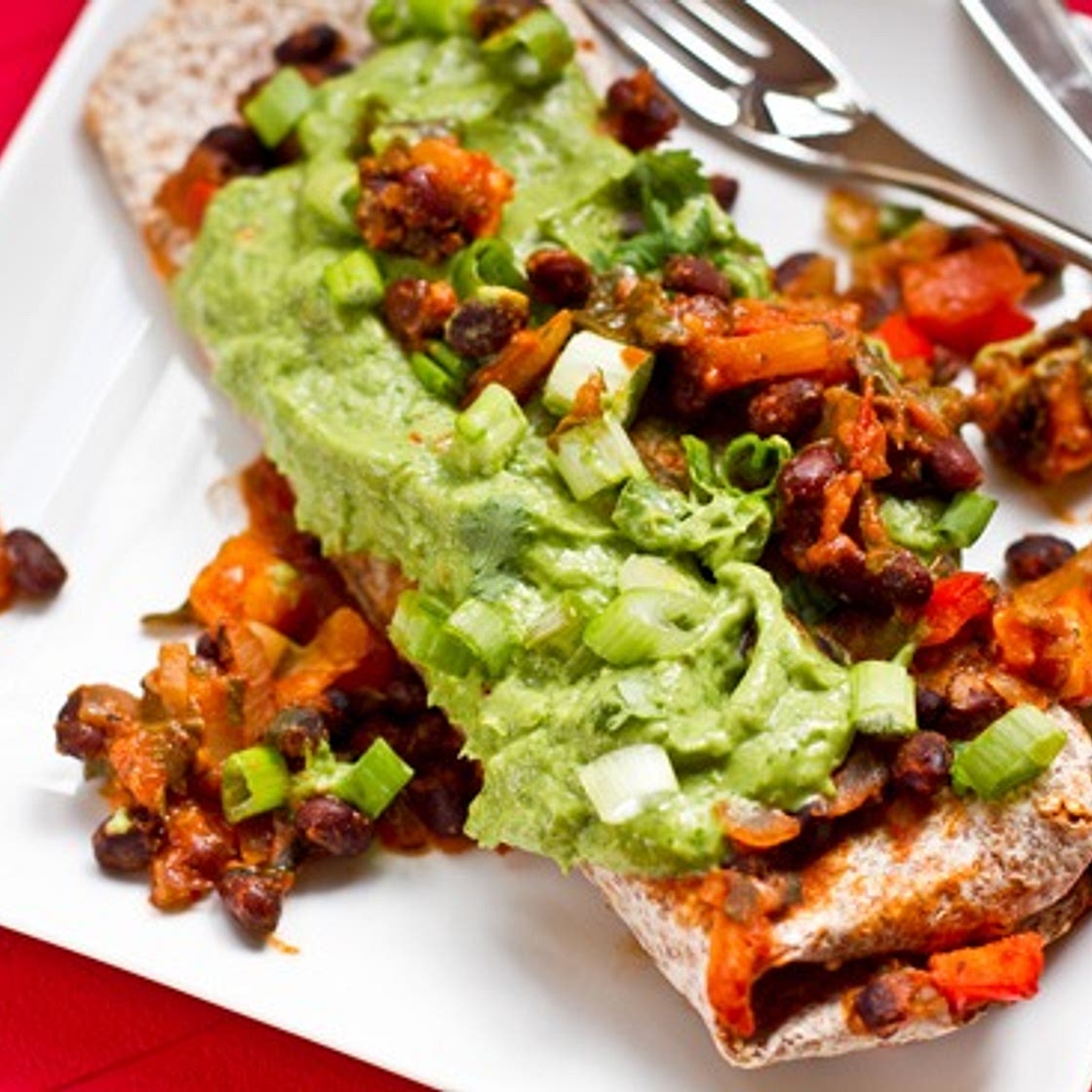 Vegan Enchiladas with Cilantro Avocado Cream Sauce – Oh She Glows
