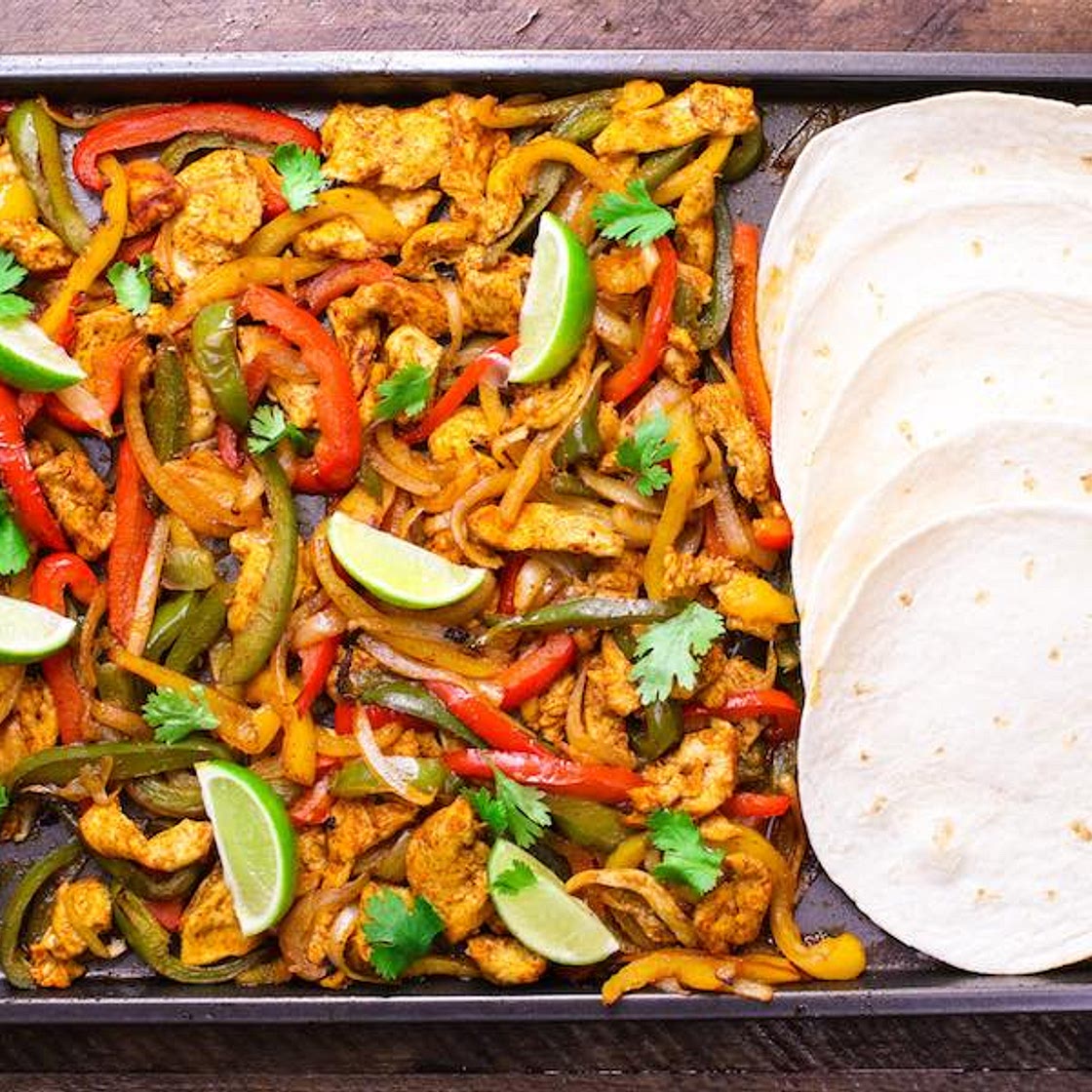 Sheet Pan Chicken Fajitas