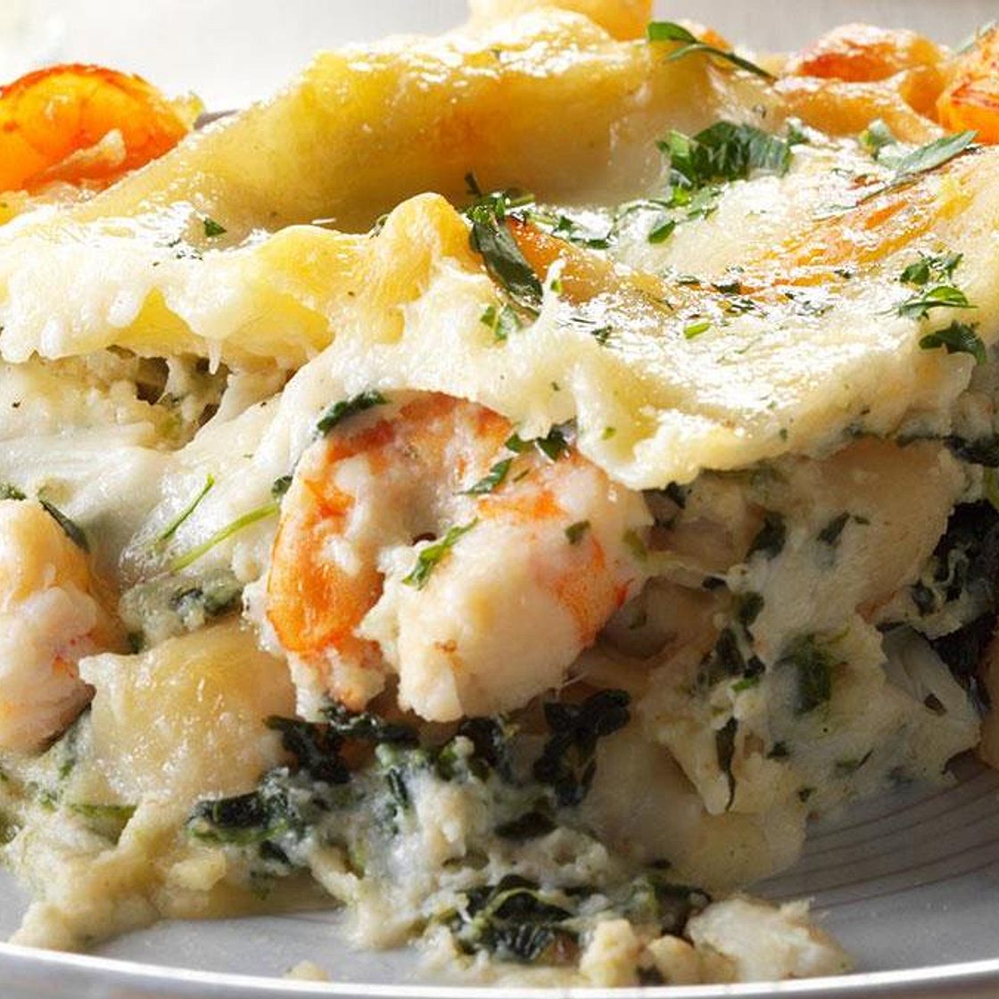 White Seafood Lasagna