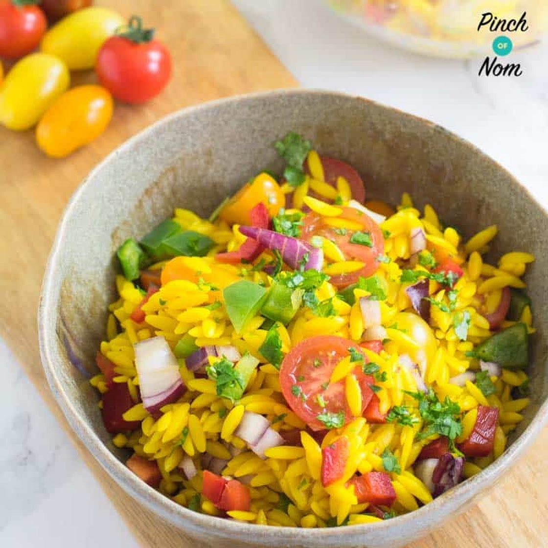 Orzo Primavera Pasta Salad | Slimming & Weight Watchers Friendly