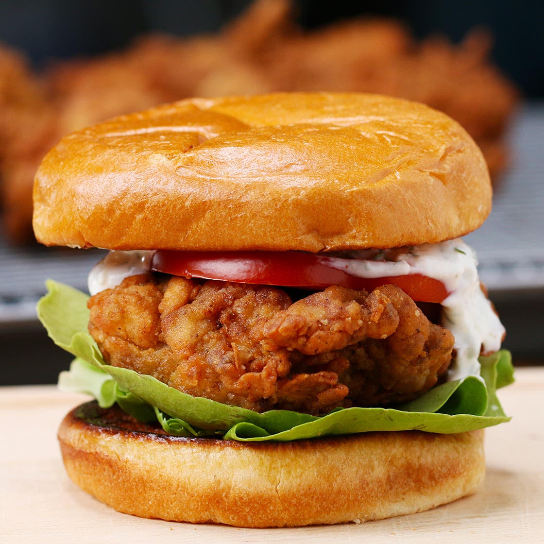 Buttermilk Fried Chicken Sandwich Recipe by Tasty