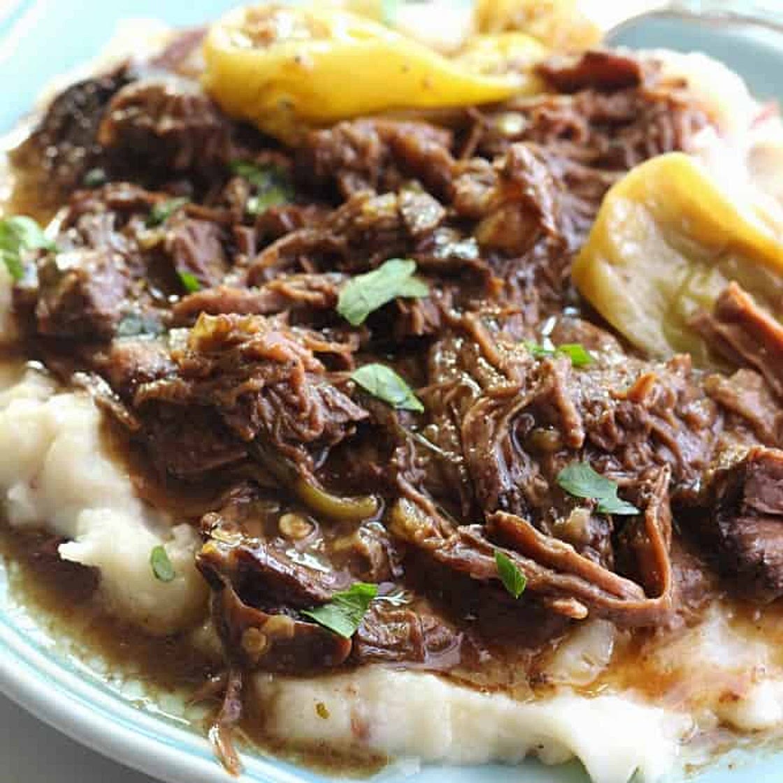 Mississippi Pot Roast {The BEST EVER Pot Roast}