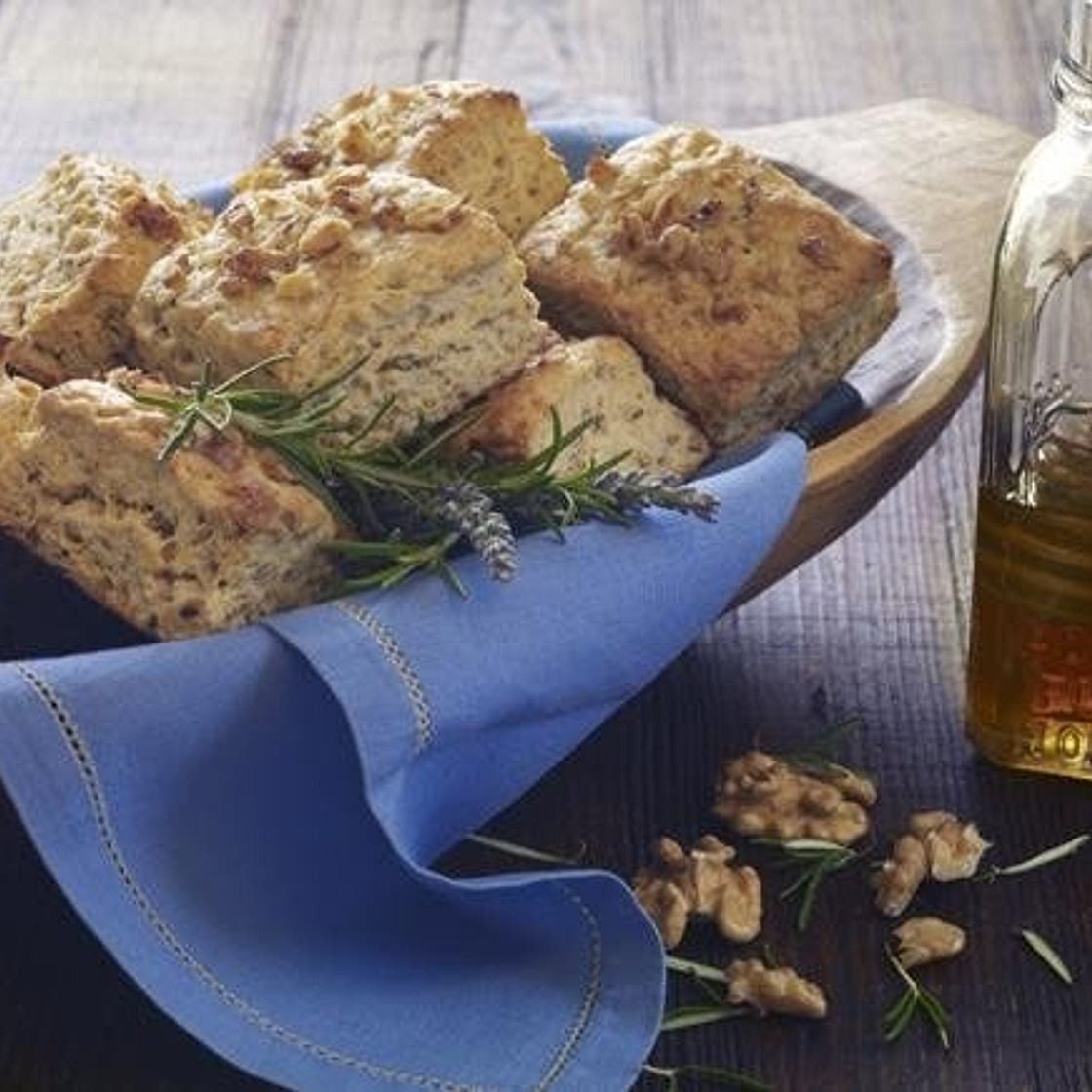 Walnut Rosemary Biscuits