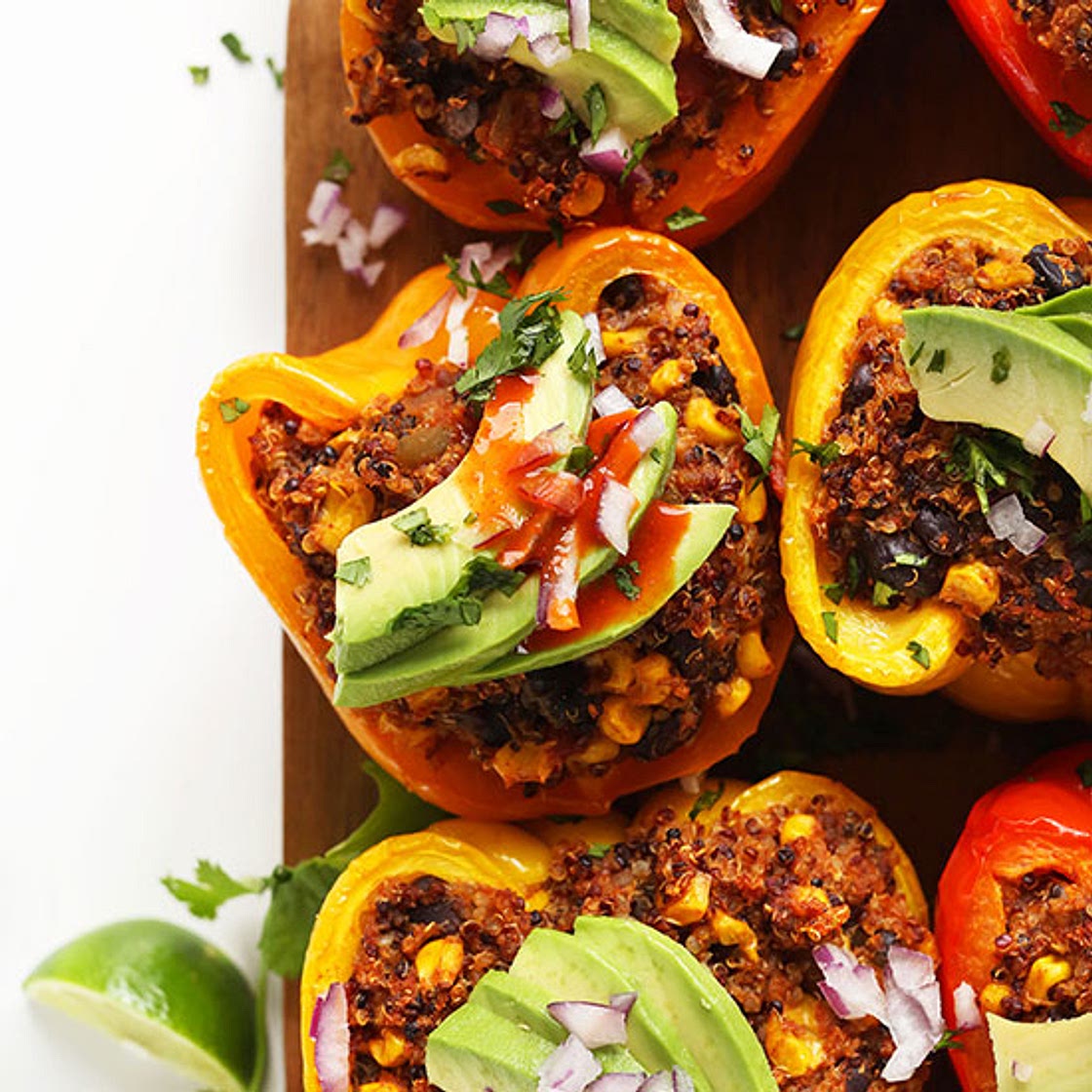Mexican Quinoa Stuffed Peppers
