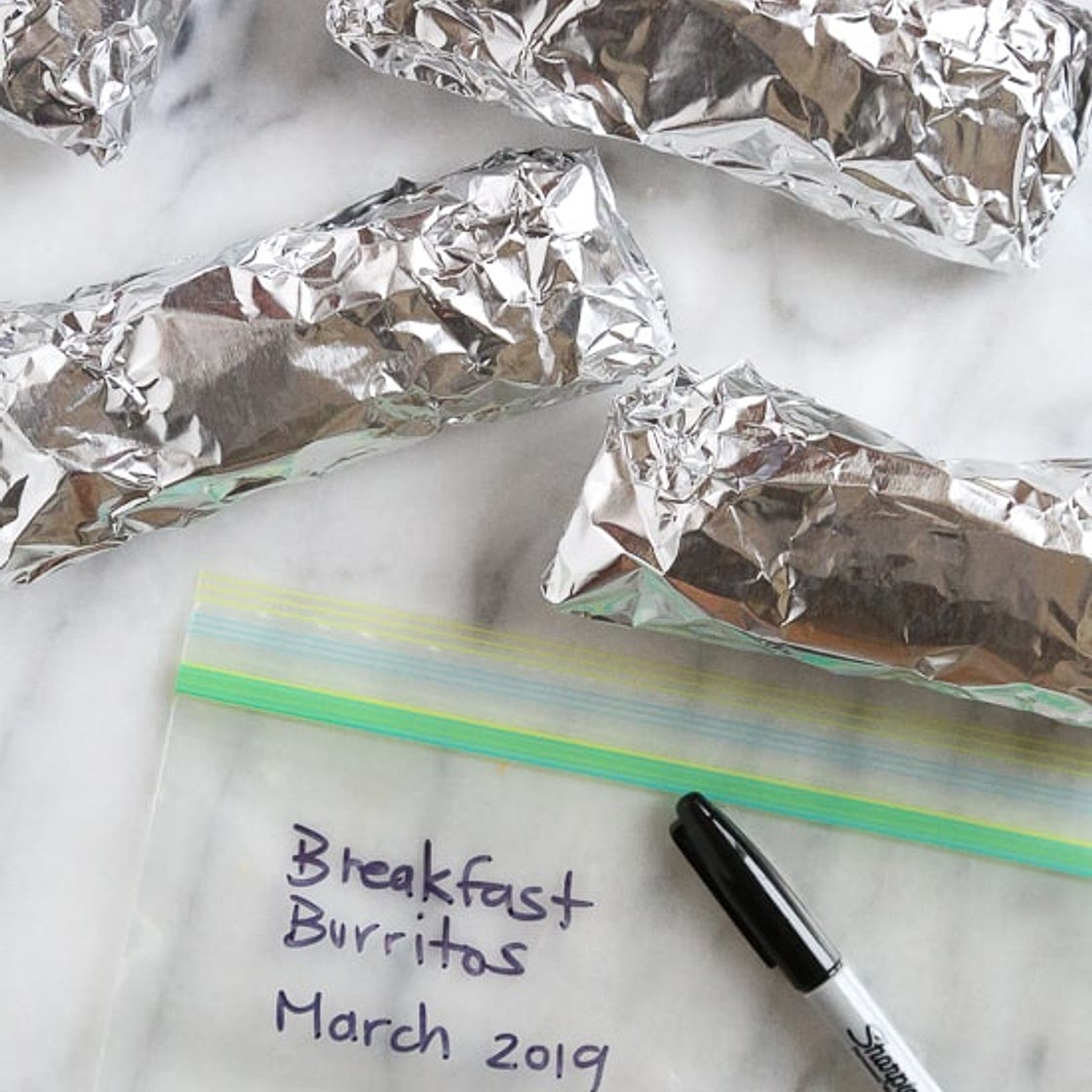 Freezer Breakfast Burritos