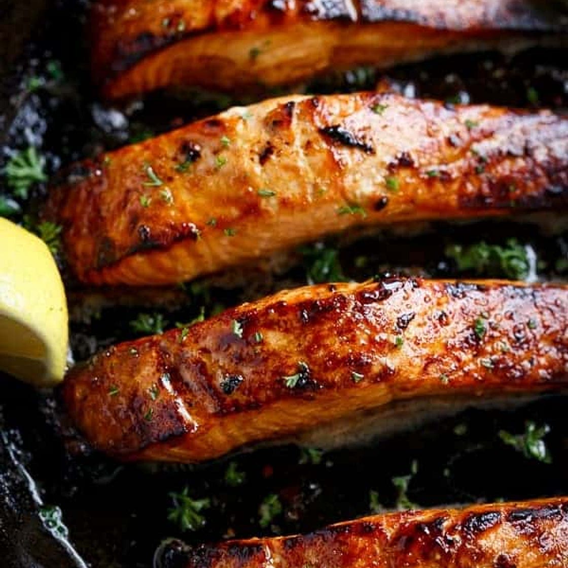 Browned Butter Honey Garlic Salmon