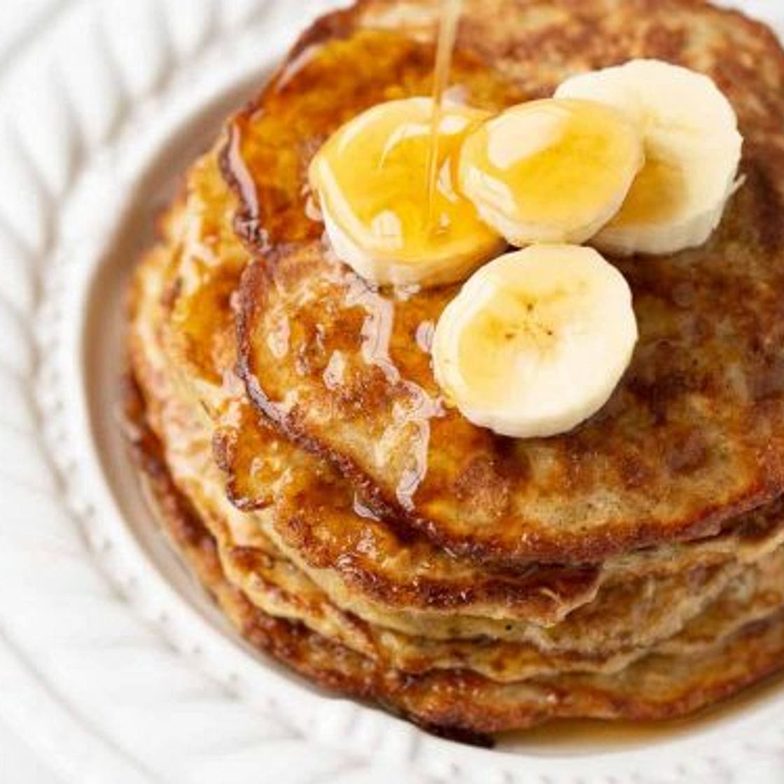 Banana Egg Oat Pancakes