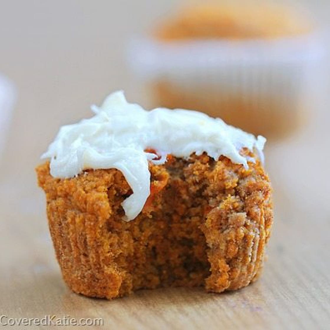 Healthy Carrot Cake Cupcakes