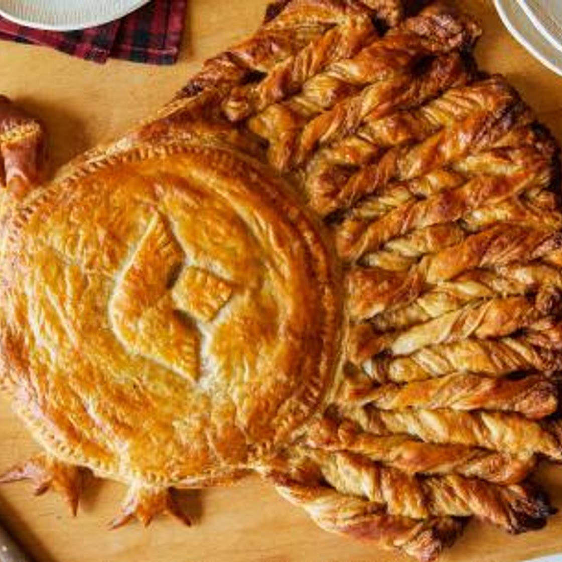 Apple Pie Puff Pastry Turkey