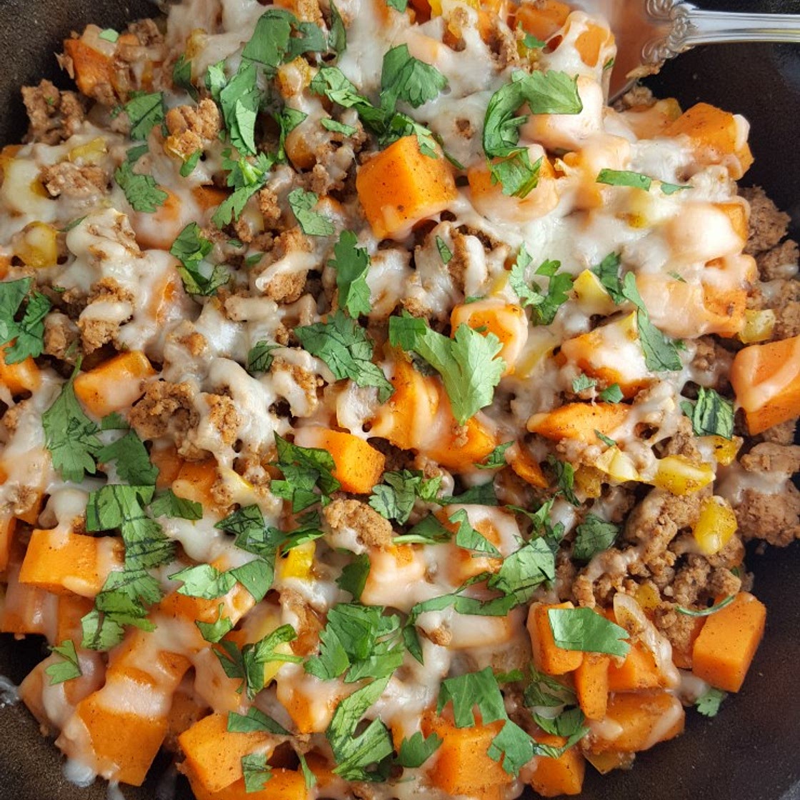 Ground Turkey Sweet Potato Skillet