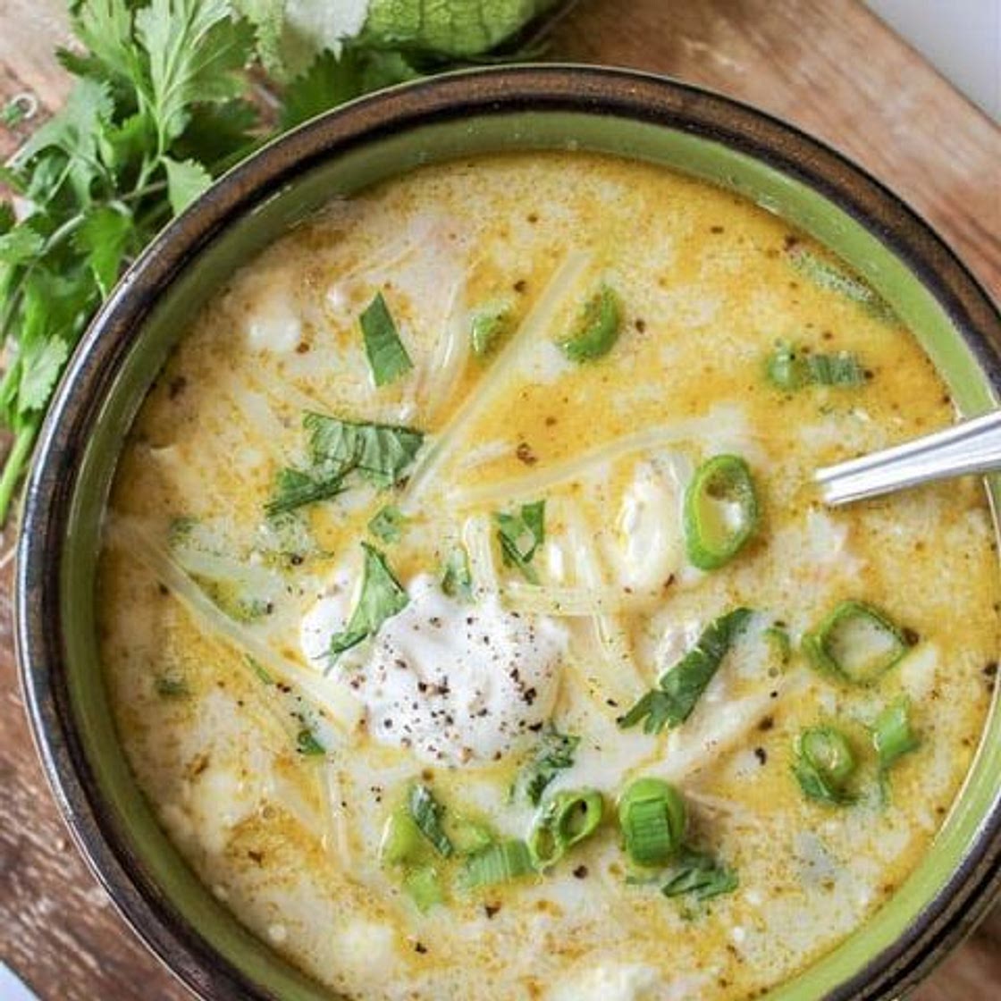Green Enchiladas Chicken Soup (Keto Mexican Chicken Soup)