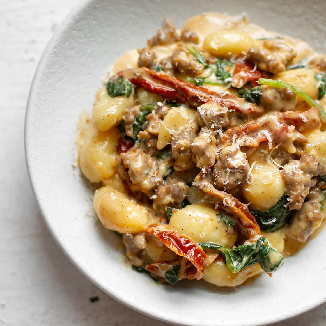 Creamy Tuscan Sausage Gnocchi