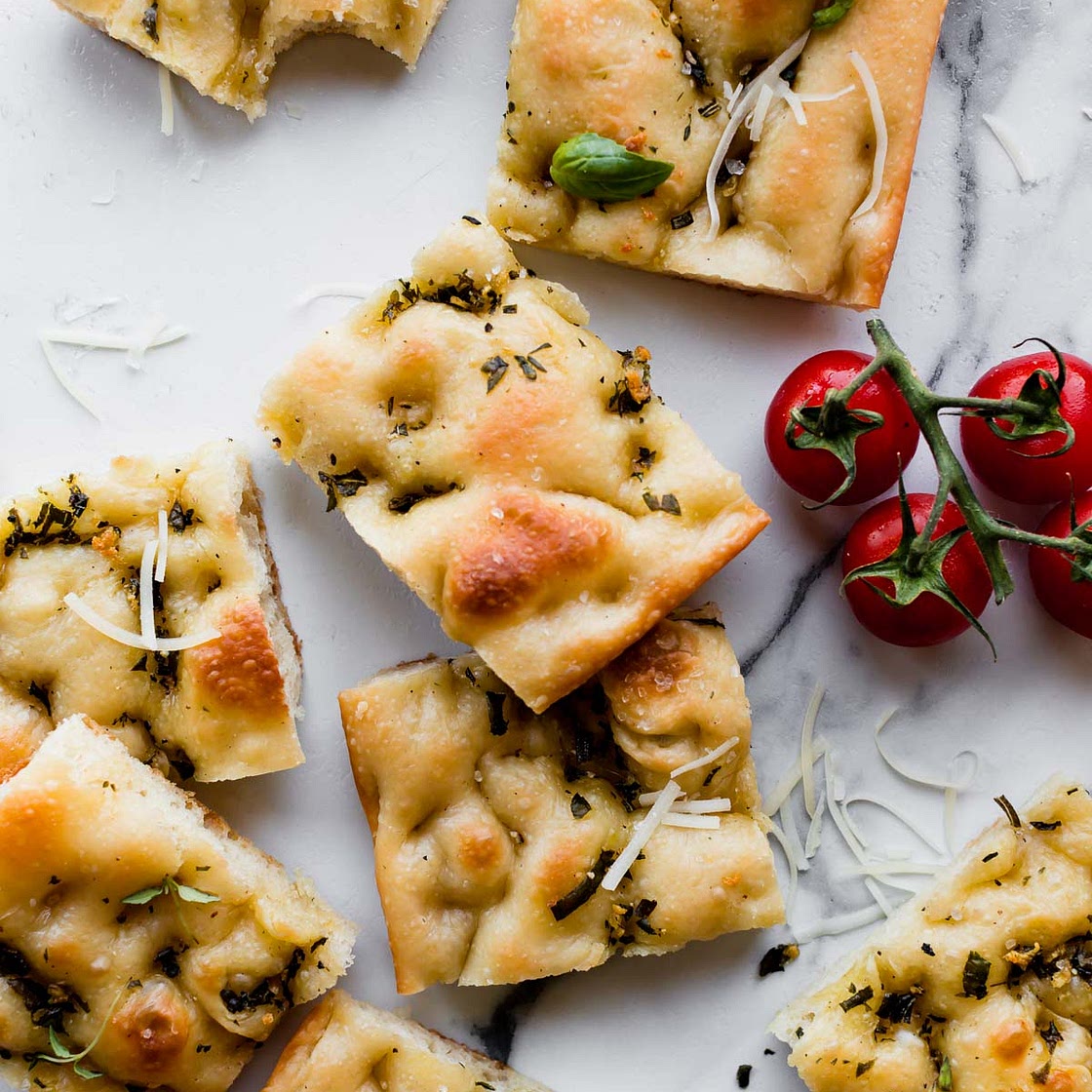 Garlic Rosemary Herb Focaccia