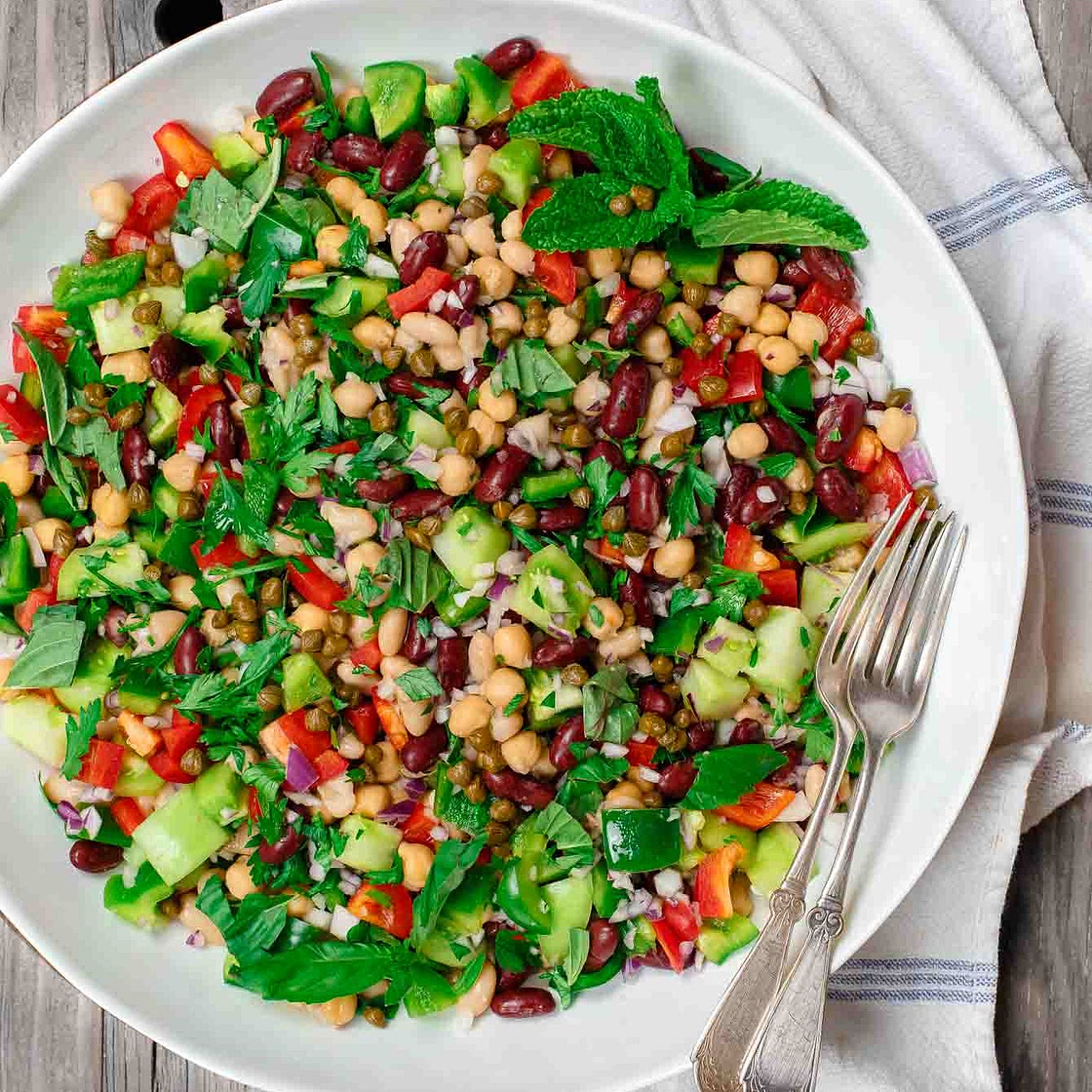 Mediterranean Three Bean Salad
