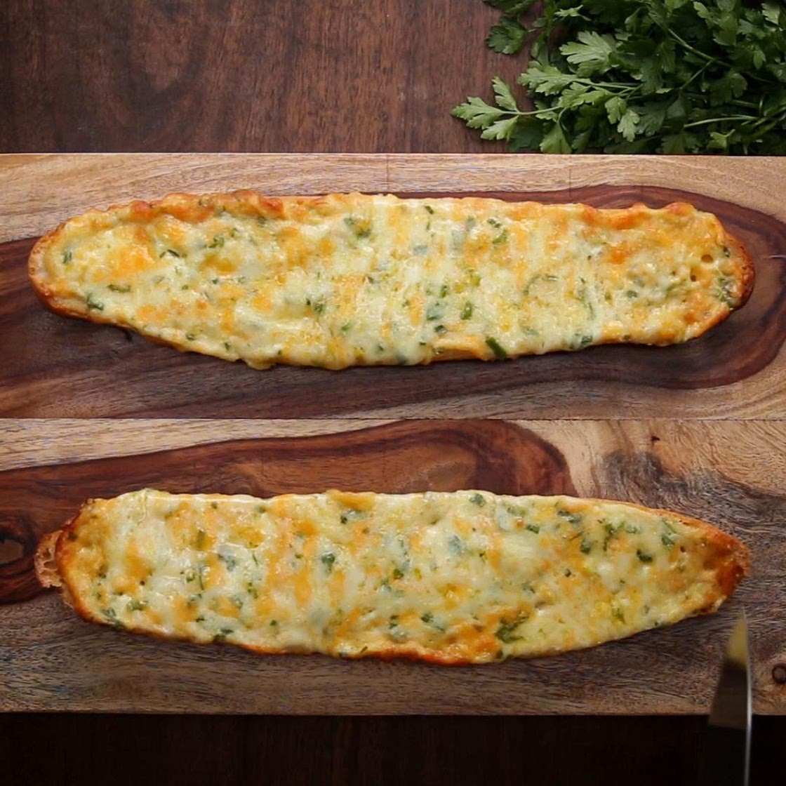 3 Cheese Garlic Bread Recipe by Tasty